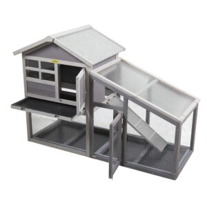Two-Storey Wooden Rabbit Hutch, Animal Pet Cage, Chicken Coop Hen House 6 pet house