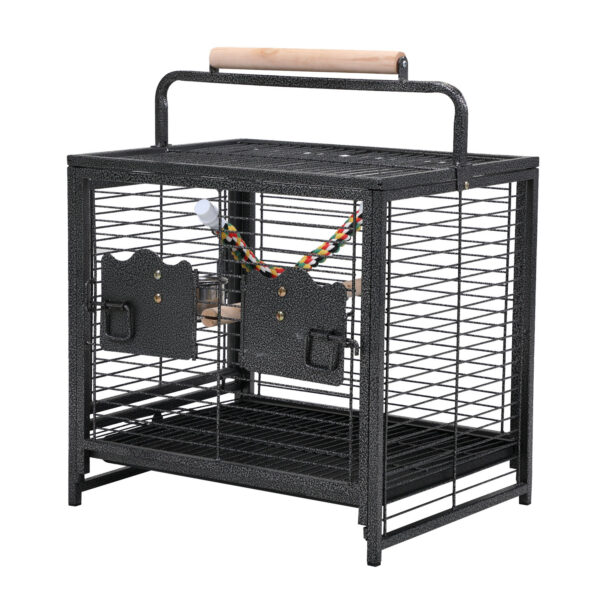 18.9 Inch Protable Travel Parrot Bird Cages with Slide-out Tray and Mesh Panel DM 20220531132315 001