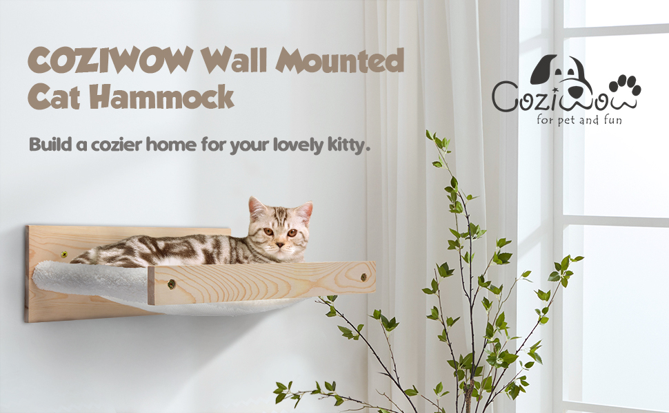 Wall Mounted Cat Hammock Shelf Bed Premium Cat Perch a95c658f 1b53 45be 9c74 79f704948771. CR00970600 PT0 SX970 V1