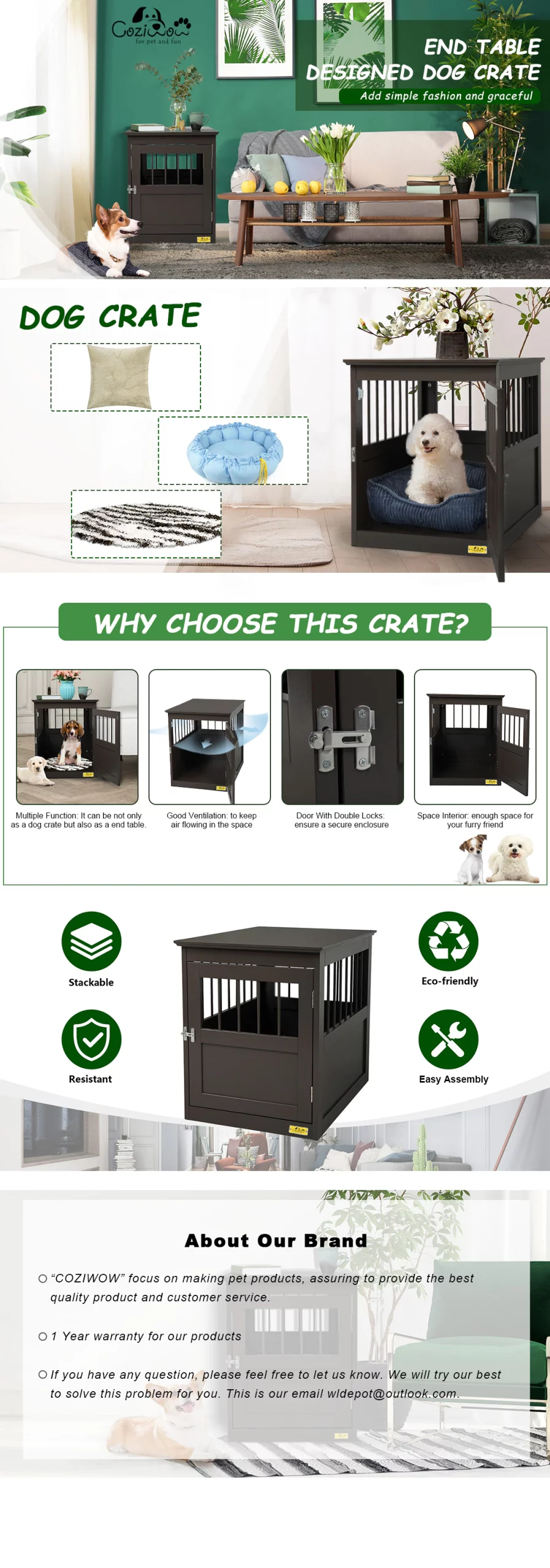 Dog Crate Furniture End Table Designed Indoor Use for Small Size 2849204 scaled