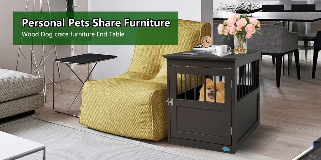 Dog Crate Furniture End Table Designed Indoor Use for Small Size CW12G0328AGraceLin2000x10001