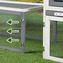 Coziwow Wooden 2 Story Rabbit Hutch Hamster Cage with Asphalt Top, 3 Lockable Door and Ventilated Mesh Wall 1e3869f2 7f9e 4bed b693 c95eb5a7dcb5. CR00220220 PT0 SX220 V1