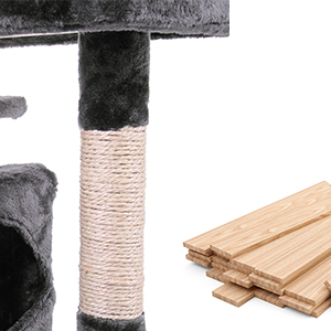 Coziwow 60″H Modern Cat Tree With Scratching Posts, Black 1e86f34a 3eb3 4303 966e e070f10b0f95. CR00300300 PT0 SX300 V1