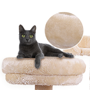 Coziwow 60″H Modern Cat Tree With Scratching Posts, Beige 207bedd2 80d7 4dd4 a6f8 d2b3c6e2cb36. CR00300300 PT0 SX300 V1
