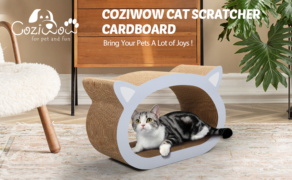Coziwow Cat Scratcher Cardboard, Scratching Pad Bed with Catnip, Cat-Head Shaped 2fae4214 25b3 465b a4e9 48a386723e41. CR00970600 PT0 SX970 V1
