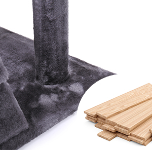 Coziwow 60" Multi-Level Cat Tree Tower Kitten Condo House with Scratching Posts, Gray 3d8b6a50 8686 4c76 bb9a 782d47ffcab9. CR00300300 PT0 SX300 V1