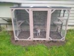 44"H Large Wooden Catio| Indoor And Outdoor Cat Enclosure With Asphalt Roof, for 2 Cats, Dark Gray photo review