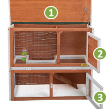 35″L 2-Tier Wood Waterproof Rabbit Hutch, Guinea Pig Cage, Indoor/Outdoor, For 1-2 Small Animals, Orange 855af763 d6a0 4126 adf3 835e8be21d97. CR00220220 PT0 SX220 V1