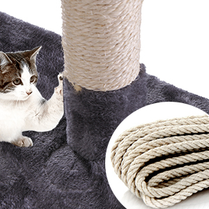 60″H Modern Cat Tree With Scratching Posts, Gray 865e9c79 3a80 4689 a352 2fed4abe10b6. CR00300300 PT0 SX300 V1