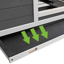 Coziwow 37"L Elevated Wood Rabbit Hutch With 4 Casters, for 1-2 Bunnies, Gray + White 89dc4a35 f0a8 4800 ac2d 1c378a5c0258. CR00220220 PT0 SX220 V1