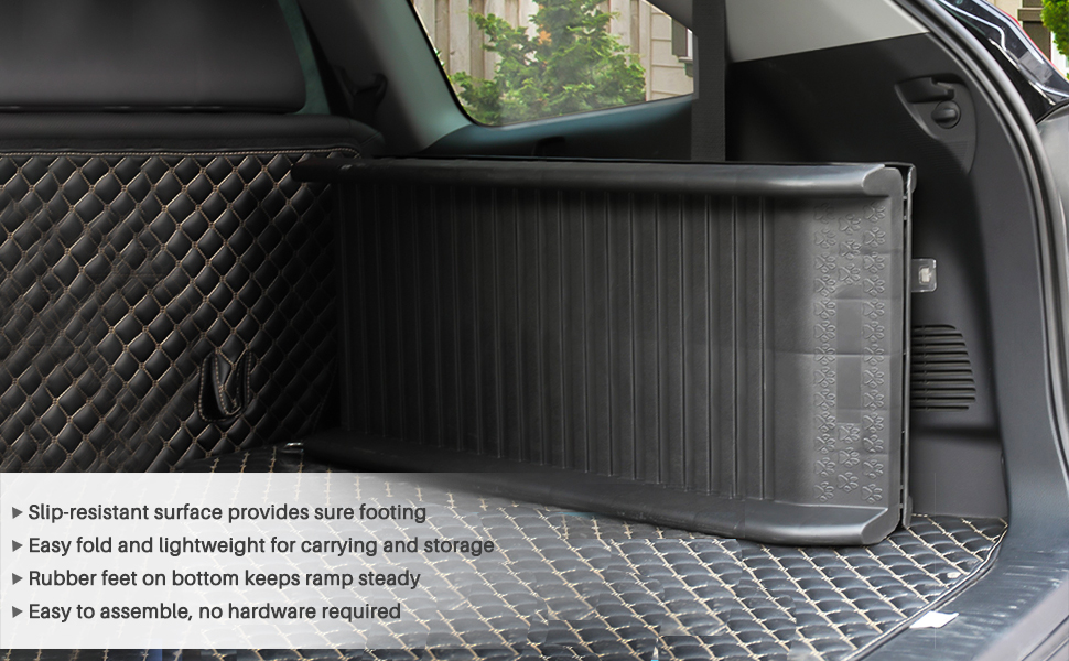 Coziwow Outdoor Portable Folding Pet Dog Ramp For Car With Non-Slip Surface, Rubber Feet, Buckle, Black 8d611d6f ef15 43db acb5 4f52cad8a0dc. CR00970600 PT0 SX970 V1
