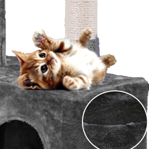 Coziwow 60″H Modern Cat Tree With Scratching Posts, Black 94fb3593 9325 4b81 a4a0 ccbeaa7cd208. CR00300300 PT0 SX300 V1