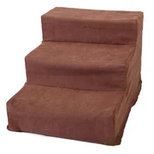 Coziwow Luxury 3-Step Pet Dog Stair Climber with Sturdy Frame, Washable Removable Slipcover, Brown 9b9c74dc 04ca 4013 a9b9 70e65c93c9de. CR00220220 PT0 SX220 V1