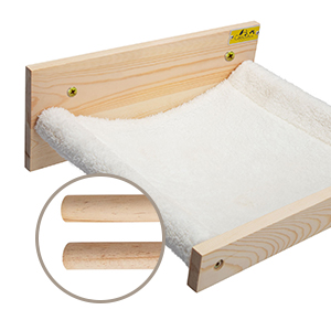 Coziwow Wall Mounted Cat Hammock Shelf Bed Premium Cat Perch, White 9d8d7285 9aca 4419 b6d1 8e565ec8f56c. CR00300300 PT0 SX300 V1