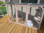 44"H Large Wooden Catio| Indoor And Outdoor Cat Enclosure With Asphalt Roof, for 2 Cats, Dark Gray photo review