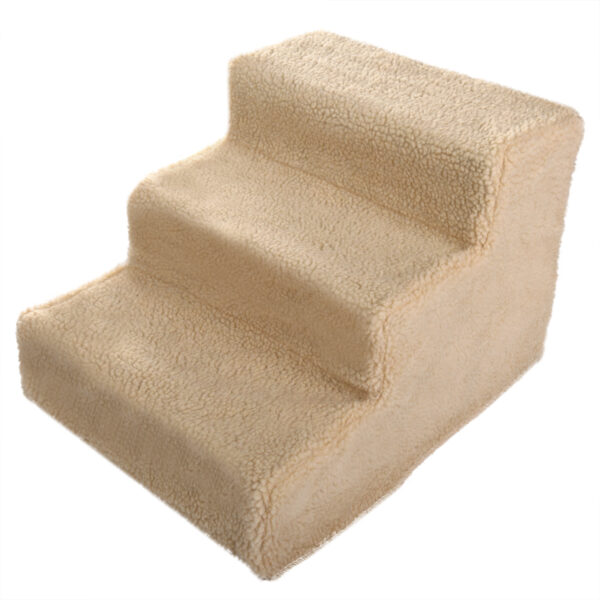 Coziwow 3-Step Dog Stairs|Non-Slip Pet Steps, Beige CW12A0162 1