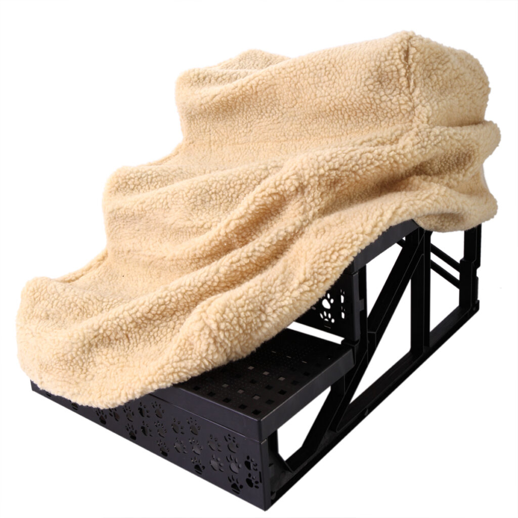 Coziwow 3-Step Dog Stairs|Non-Slip Pet Steps, Beige CW12A0162 8