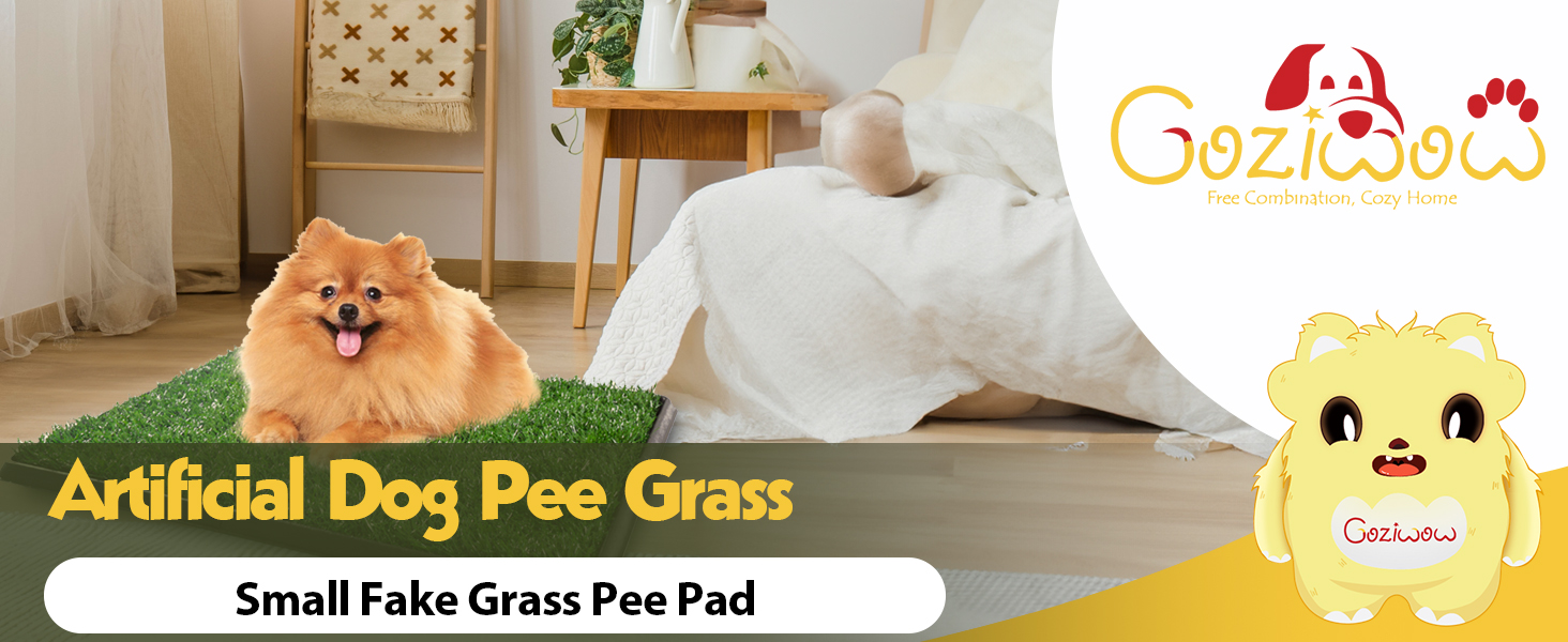 25"×20" Dog Potty Training Grass Pad for Apartments CW12L0062 Dog Training