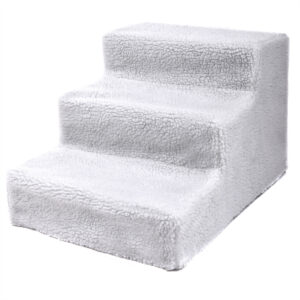 Coziwow 3-Step Dog Stairs|Non-Slip Pet Steps, White CW12R0066 12