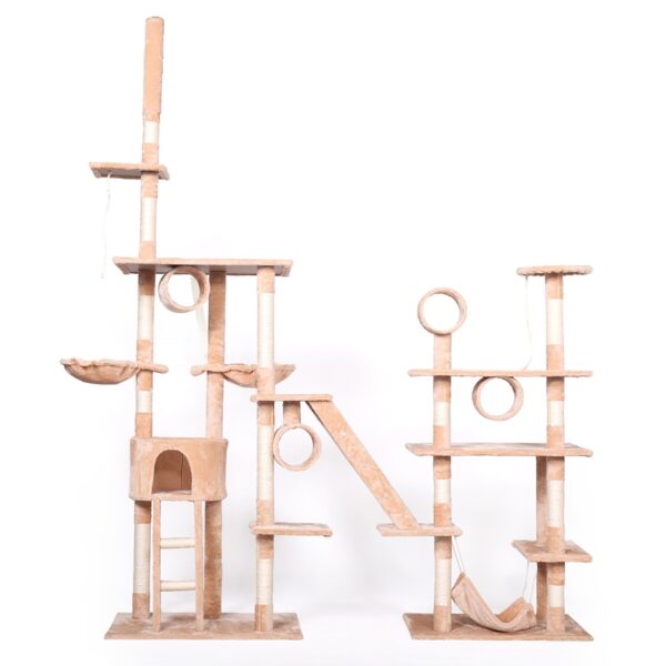 Multi-Level Deluxe Cat Tree with Scratching Post CW12U0284 1
