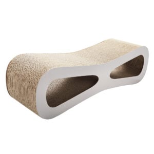 Coziwow Infinity Shape Cat Scratching Lounge With Catnip, Natural Wood Color CW12X0322 9