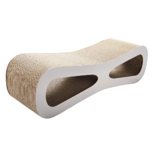 Infinity Shape Cat Scratching Lounge With Catnip, Natural Wood Color CW12X0322 9 Cat Scratcher