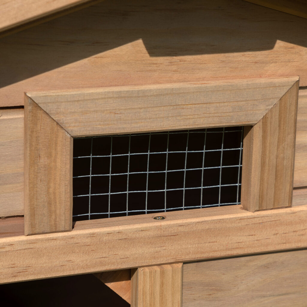 Coziwow Wood Rabbit Hutch Outdoor Pet Bunny House Cage Chick Coop with Ventilation Grid Fences CW12Y0413 spxj4