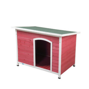 Modern Large Outdoor Wood Dog Pet House Crate with Slant Roof DM 20220527141104 001 Dog Houses
