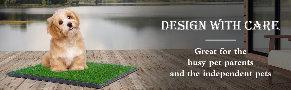 Coziwow 3-Tier Artificial Turf Grass for Pet Dogs Indoor and Outdoors, Realistic Fake Grass for Dogs' Potty Training Area Patio Lawn Decoration DM 20220530115325 008
