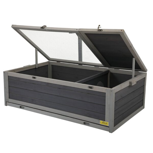 Coziwow Wooden Tortoise Habitats Enclosure Indoor Outdoor Reptile Terrarium Box for Small Animals DM 20220530142852 001