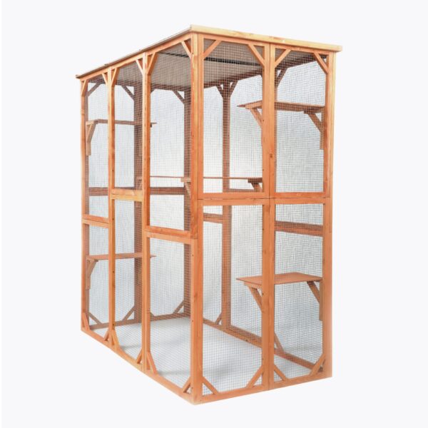 Coziwow Extra Large Outdoor Wooden Cat Catio Cage Retreat House for Pets DM 20220531114708 001