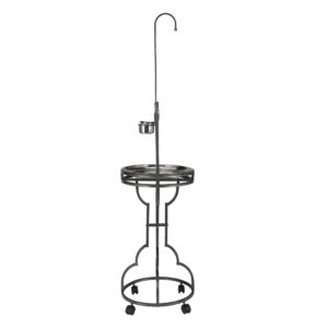 Coziwow 72" Parrot Playstand| Bird Perch Table On Wheels With A Stainless Steel Tray DM 20220531145949 001 Bird Perch