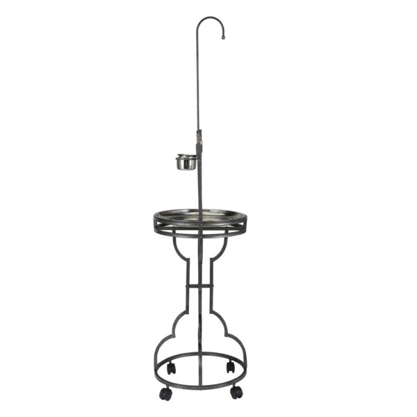 Coziwow 72" Wood Parrot Perch Playstand Bird Stand with Stainless Steel Tray DM 20220531145949 001