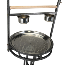 Coziwow 72" Wood Parrot Perch Playstand Bird Stand with Stainless Steel Tray DM 20220531152502 001