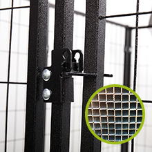 Coziwow Dog Playpen 47 Inches 10 Panels, Heavy Duty Pet Dog Crate, Foldable Dog Outdoor Exercise Fence, Black DM 20220531163850 001
