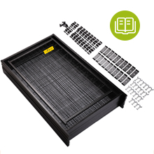 Coziwow Dog Playpen 47 Inches 10 Panels, Heavy Duty Pet Dog Crate, Foldable Dog Outdoor Exercise Fence, Black DM 20220531163906 001