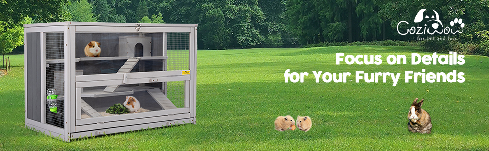 Coziwow 3 Tier Large Cage for Hamster Wood Guinea Pig Habitat for Small Animals bbf25008 948a 46c6 ad34 50e7560bb7f4. CR00970300 PT0 SX970 V1