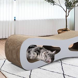 Coziwow Cat Scratcher Cardboard Scratching Pad House Bed Lounge W/ Catnip Powder, Infinity Shape, Curved d0d1c4a0 7568 43fb 807c 8e2df9a3ac59. CR00300300 PT0 SX300 V1