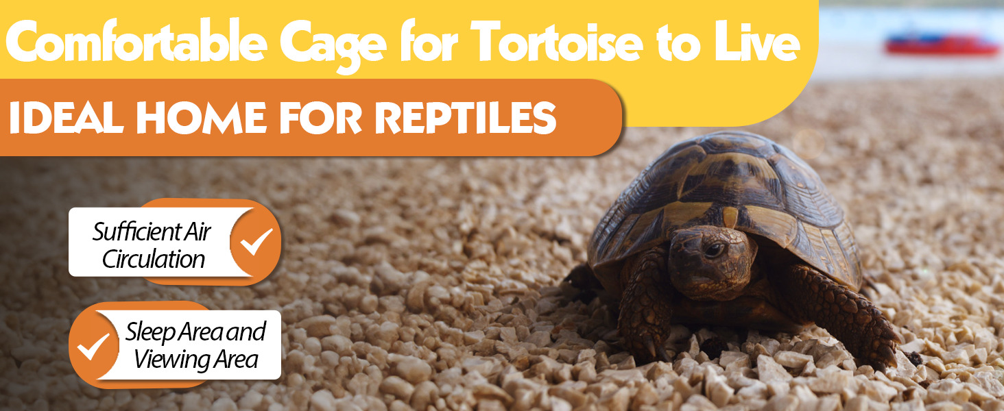 Wooden Indoor Tortoise Enclosure| Reptile Cage For Small Animals With 2 Trays, Gray 画板 1 拷贝 2 1