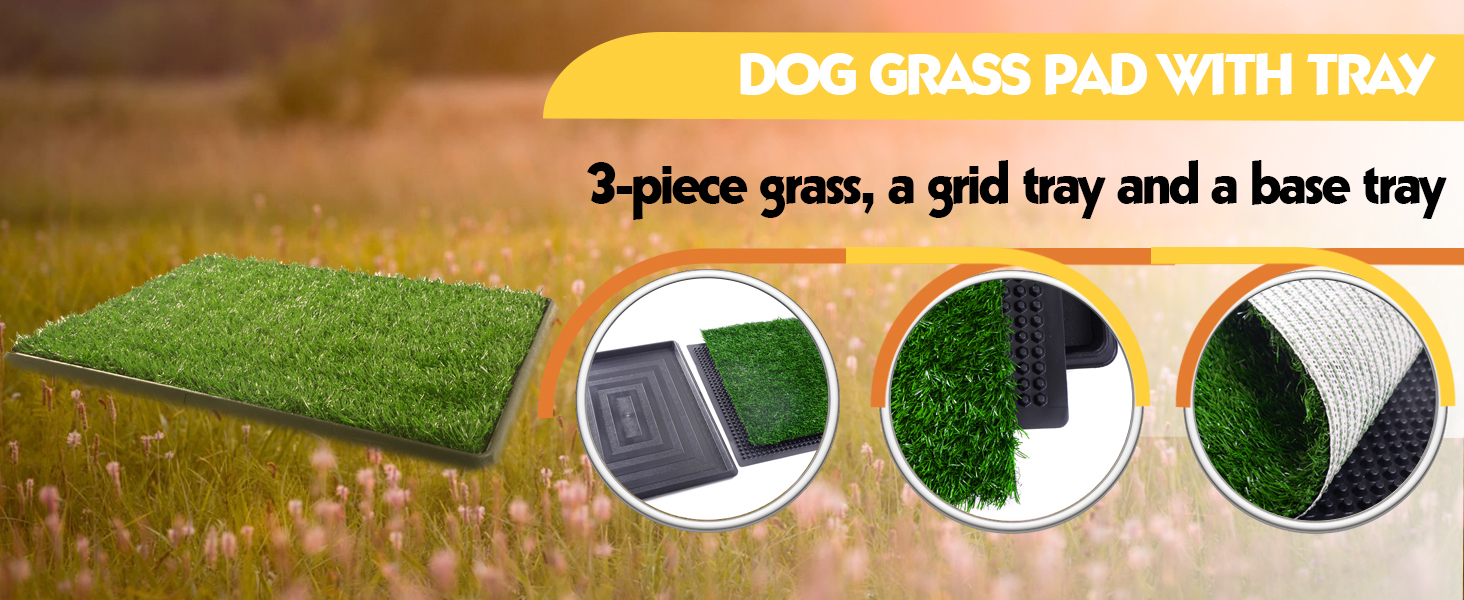 25"×20" Dog Potty Training Grass Pad for Apartments 画板 1 拷贝 3 1 Dog Training
