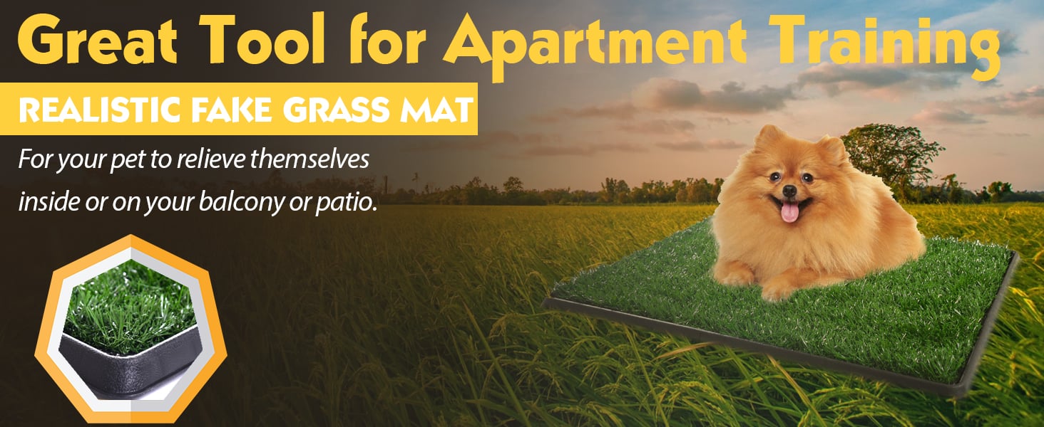 25"×20" Dog Potty Training Grass Pad for Apartments 画板 1 拷贝 4 3