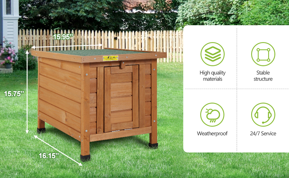 Coziwow Portable Outdoor Rabbit Hutch Wooden Retreat House For Small Pets , Bright Orange 481a7831 940d 4ccd 9894 8d7e8a0ff77e. CR00970600 PT0 SX970 V1