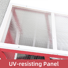 Coziwow Wooden 2 Story Rabbit Hutch Animal Pet Cage with Waterproof Roof, Pull Out Tray and UV Resisting Panels, Red+White 6bf07e4c 5d68 429d b8ac 98bbdd365ca1. CR00220220 PT0 SX220 V1