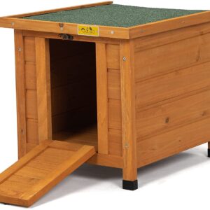 Coziwow Portable Outdoor Rabbit Hutch Wooden Retreat House For Small Pets , Bright Orange 71WOjwLfI5L. AC SL1500