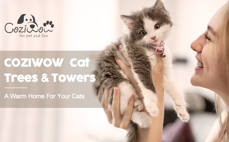 Coziwow 34" Cat Scratching Tree Post Pole Tower Condo Kitty Activity Bed Stand Scratcher, Light Gray 820bb736 1e9c 44a8 a356 33f33b526851. CR00970600 PT0 SX970 V1