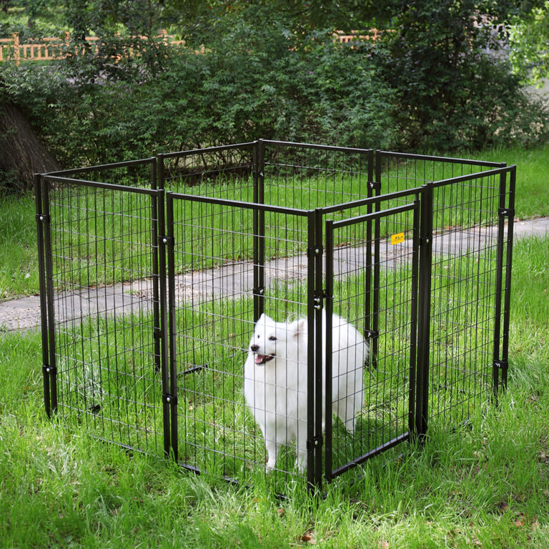 Coziwow 59″L Large Outdoor Foldable Metal Dog Fence, Pet Puppy Playpen, 8 Panels CW12E0344 sp 8