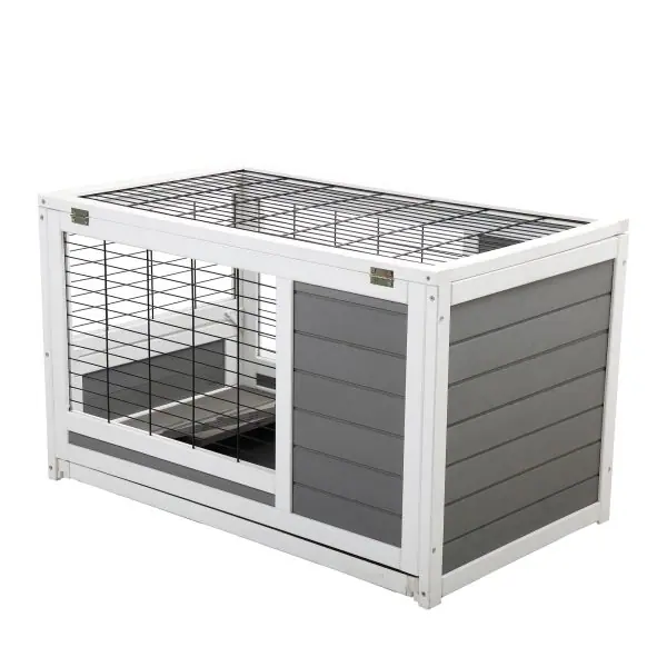 Enclosure Wooden Bunny Hutch For Small Animal- Coziwow Enclosure Wooden Bunny Hutch For Small Animal- Coziwow