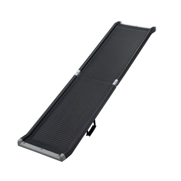 Coziwow 63" L High Flexibility Portable Bi-Fold Outdoor Dog Ramp with Non-Slip Smooth Surface, Snap-on Locks, PE+Steel Tube CW12K0492 35
