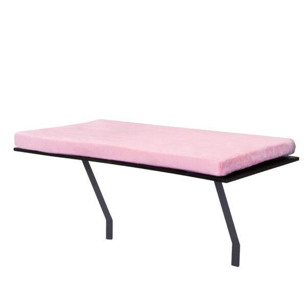 Coziwow Cat Window Perch Mounted Cat Shelf Bed for Large Cats Indoor w/Soft Plush Cover, Pink CW12W0501 6