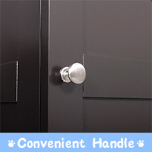 2-Tier Wood Cat Litter Box Cabinet W/ Multiple Vents Openable Door, Brown DM 20230711141729 001